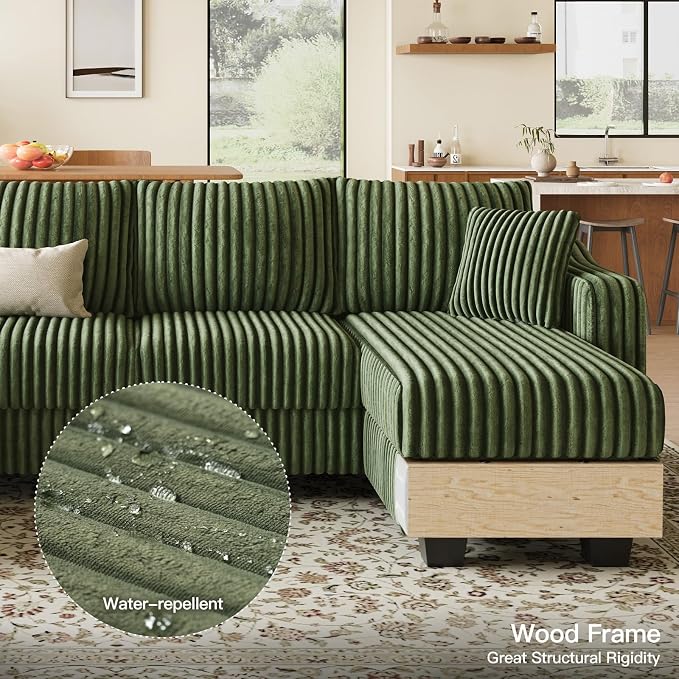 Belffin U Shaped Couch with Reversible Chaises Sectional Couches - Image 6