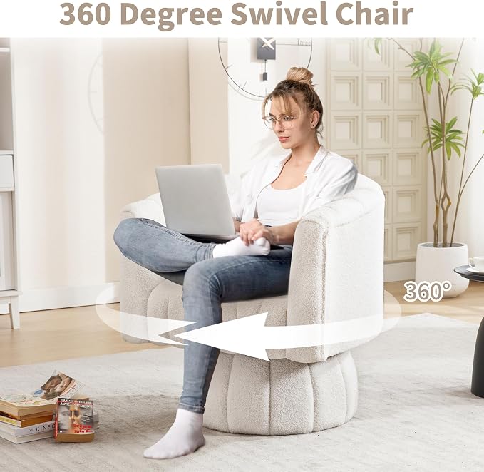 Swivel Accent Barrel Chair - Image 3