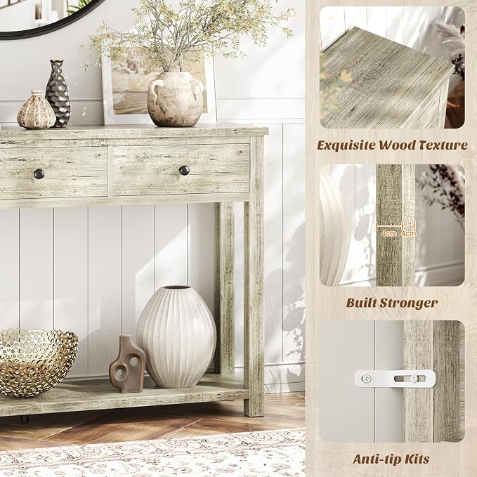 Homieasy Farmhouse Console Table - Image 7