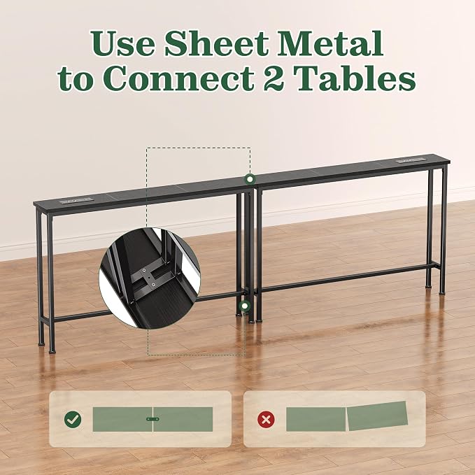 SUPERJARE 5.7 Inch Console Table - Image 8