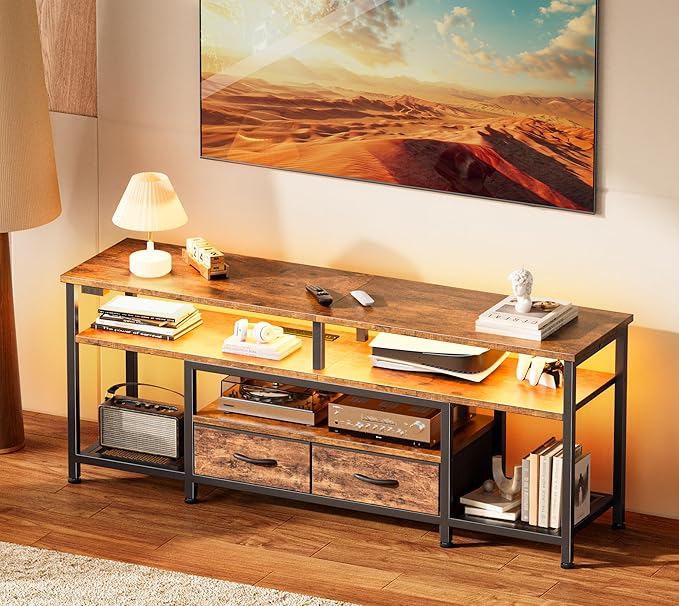 Huuger TV Stand for 55 60 Inch TV, Entertainment Center by Huuger