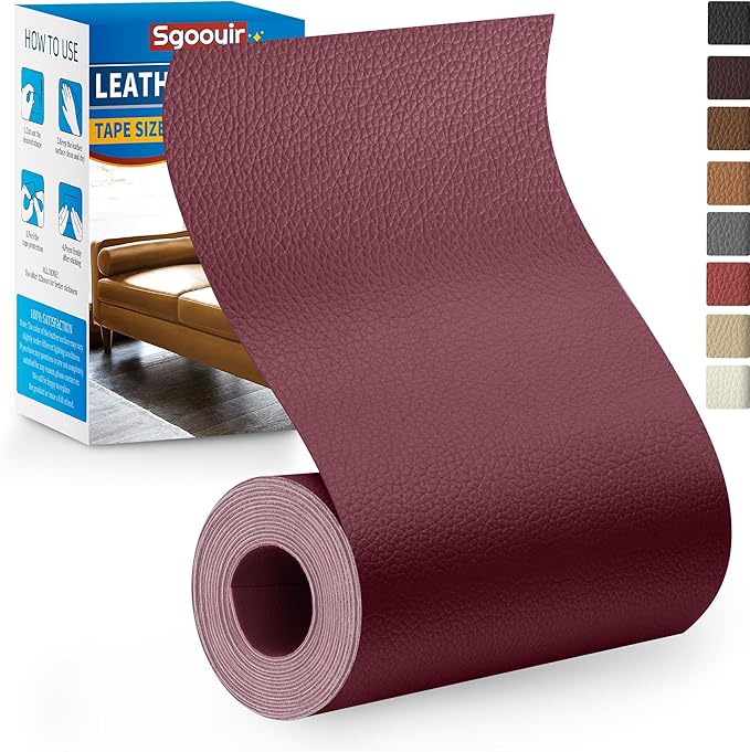 Leather Repair Patch Tape Kit, Vinyl Leather Repair Kit by Sgooyir