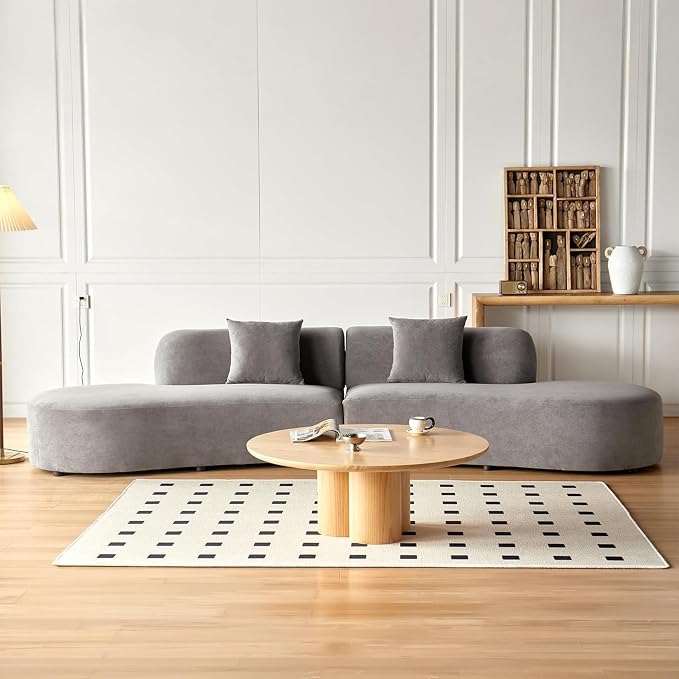 Container Furniture Direct 132" Curved Sofa by ContainerDirect