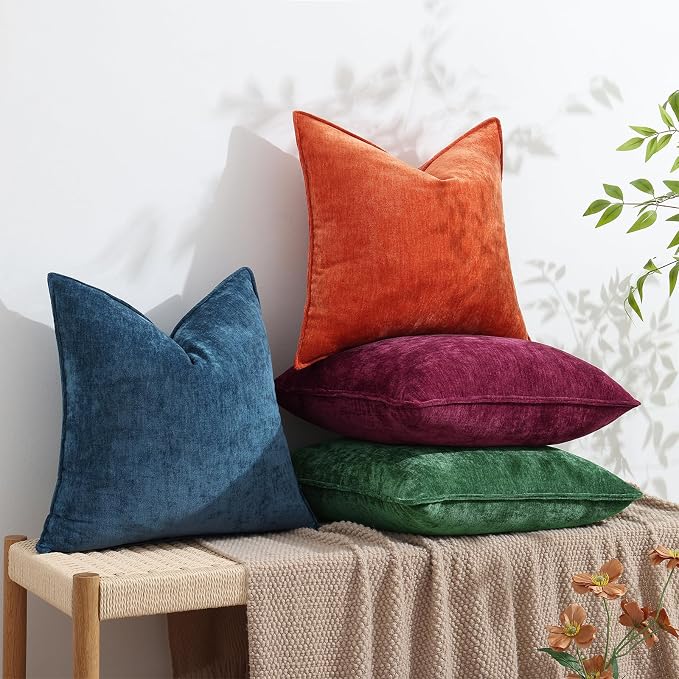 decorUhome Summer Couch Throw Pillow Covers 18x18 Set of 2, Decorative Soft - Image 4