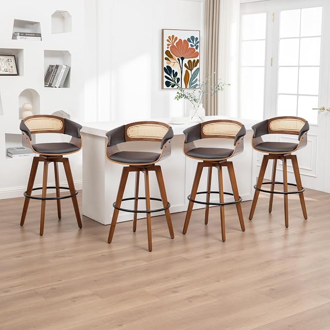 Counter Height Bar Stools Set of 4 by KUNZENTLIVING