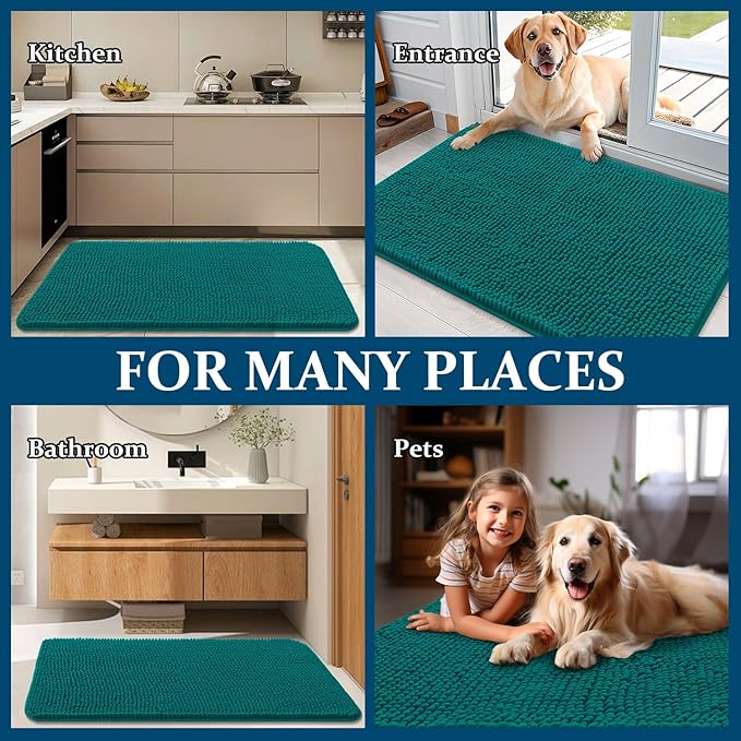 OLANLY Dog Door Mat for Muddy Paws 36x24, Absorbs Moisture and Dirt, Absorbent - Image 8