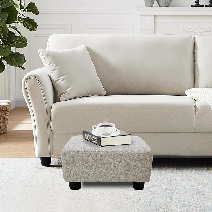 CAROLMADE Small Foot Stool Ottoman Footstool - Image 2