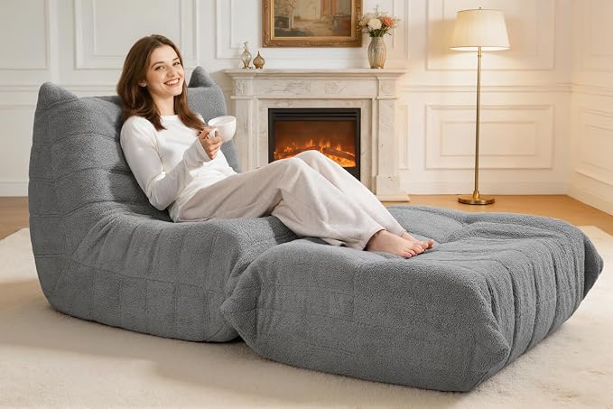 Bean Bag Pouf Ottoman, Foot Stool, Foot Rest - Image 3