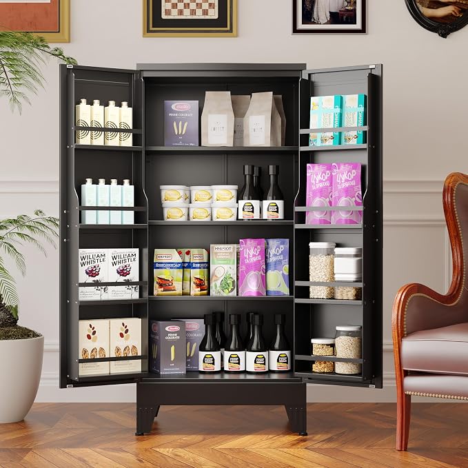 GAIOUS Metal Kitchen Pantry Cabinet, Storage Cabinets - Image 3