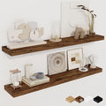 36Inch Floating Shelves for Wall 2 Pack Wood Shelves for Kitchen, Bedroom Wall by FunMemories