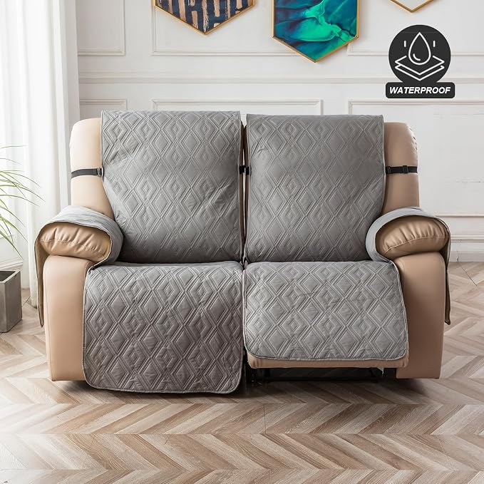 Genina Loveseat Recliner Cover Non-Slip, Sofa Cover - Image 8