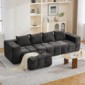 119" Boneless Couch, Oversized Cloud L Shaped Couch, Modular Sectional 4 Seater by CACFTII