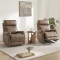 KISLOT Leather Recliner Chair Set of 2, Wall Hugger RV Recliners by Kislot