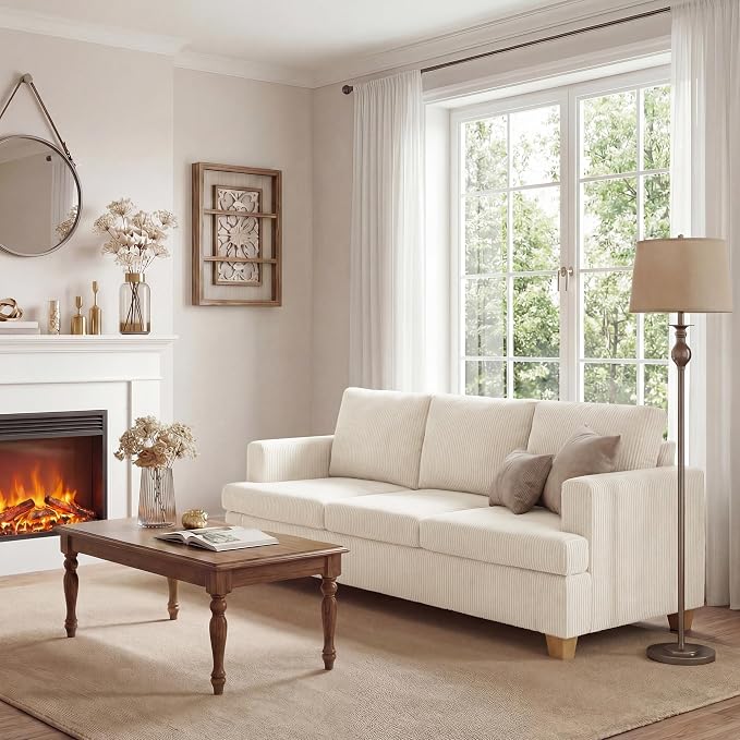 Apicizon 89" Modern Sofa Couch Set of 2, 3-Seat Sofa Set - Image 4