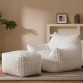 Oversized Bean Bag Chaise Lounge Chair Indoor by Gericco