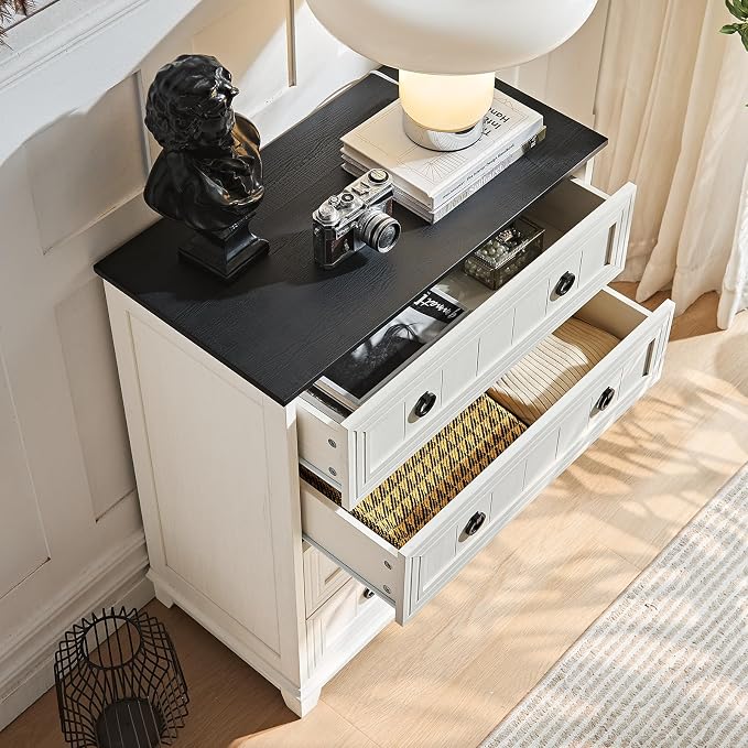 Joaxswe Farmhouse 4 Drawer Dresser - Image 5