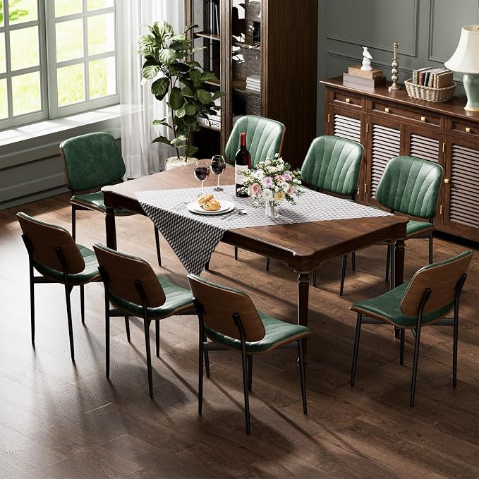 YaFiti Dining Chairs Set of 4, Dining Room and Kitchen Chairs, Mid Century - Image 7