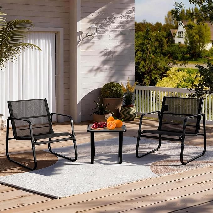 DUMOS 3 Piece Patio Furniture Set，Outdoor Patio Furniture Set - Image 2