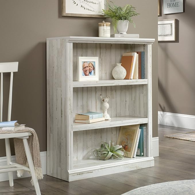 Sauder 3 Tier Book Shelf Wooden Bookcase Multipurpose Bookshelf - Image 2
