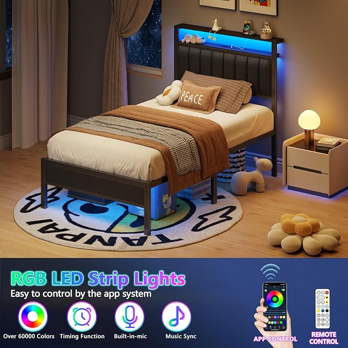 Furnulem Twin Size Bed Frame - Image 4