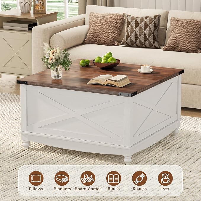 ALLSTAND 31.5" Lift Top Coffee Table - Image 7
