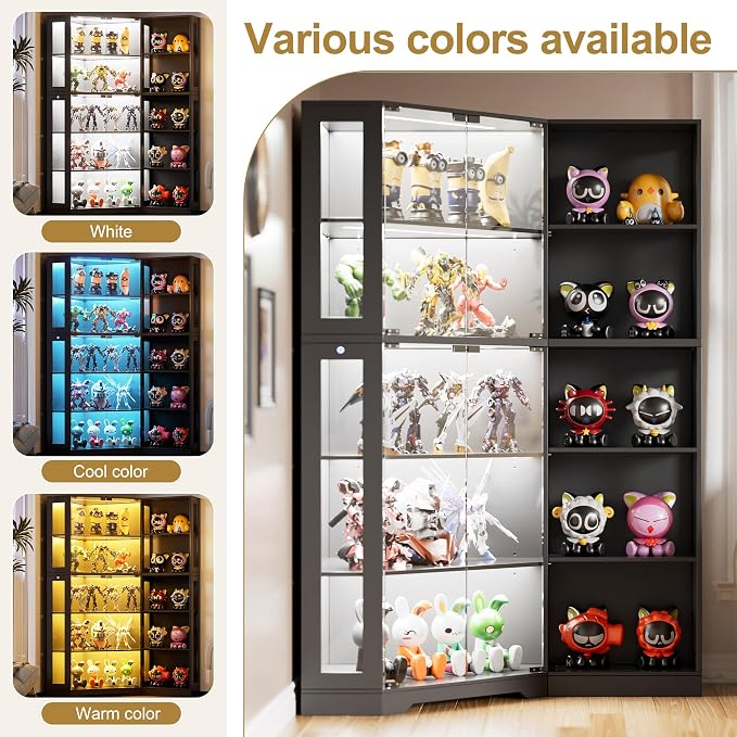 PAKASEPT Corner Display Curio Cabinet - Image 4