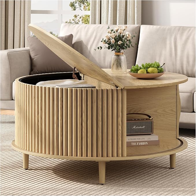 SULIVES Round Coffee Table by SULIVES