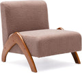Oversized Accent Chair, upholstered armless mid Century Modern Living Room Chair by MILCIL