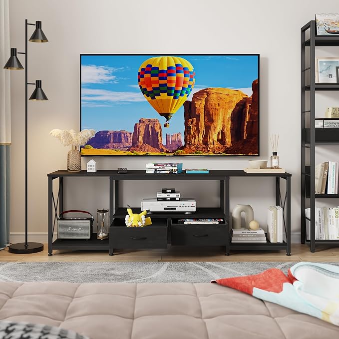 GYIIYUO TV Stand with Fabric Drawer - Image 8