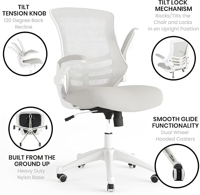 Flash Furniture Kelista Mid-Back Swivel Office Chair - Image 5