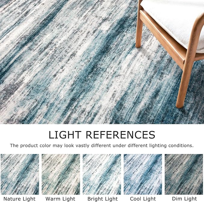 KOZYFLY Area Rug 6x9 Modern Ombre Rugs - Image 4