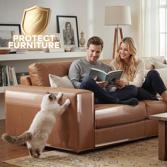 JKLMN Clear Vinyl Cat Scratch Protector - Image 3