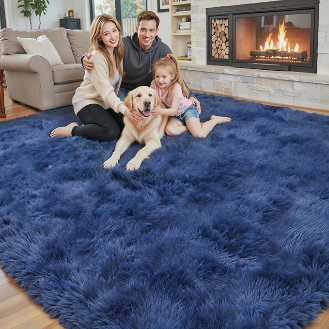 Rugs for Living Room 5x8, Alfombras para Salas Shag Large Plush Soft Area Rug - Image 7
