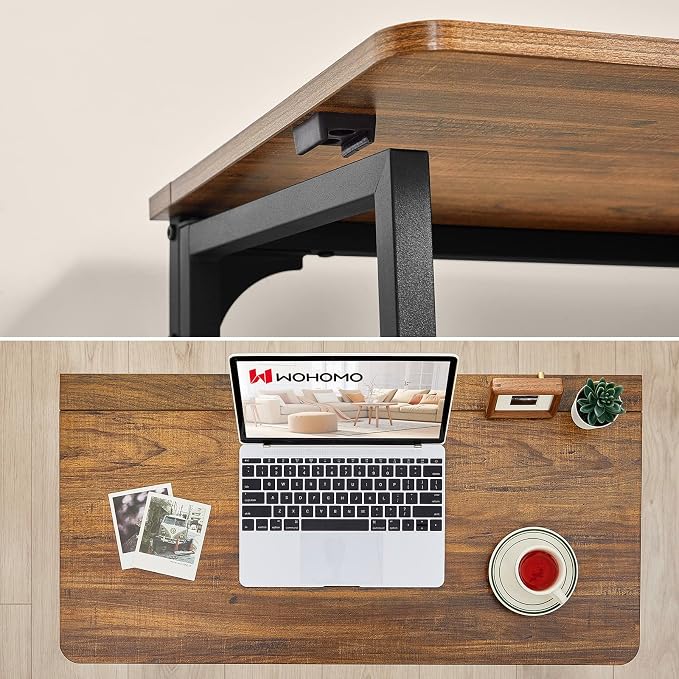 WOHOMO Folding Desk for Small Spaces, 31.5 Inch Foldable Computer Desks - Image 8