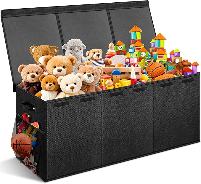 Extra Large Toy Box with Lids by Rocamdo