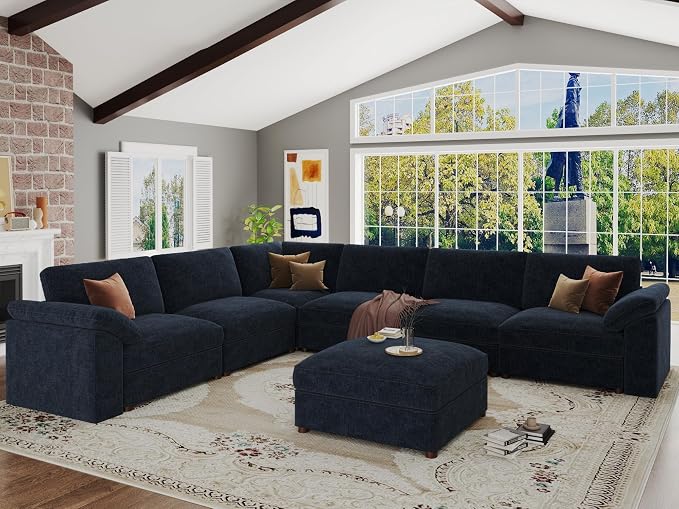 EASE MOOSE Oversized Sectional Modular Sofa, Modern Comfort L Shape Sectional - Image 3