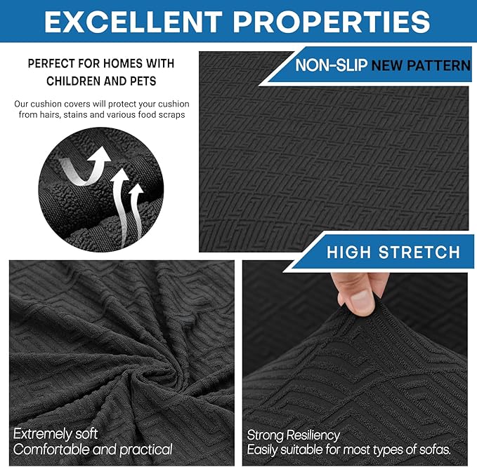 XINEAGE 2026 New 4 Pieces Extra Large Couch Covers - Image 2