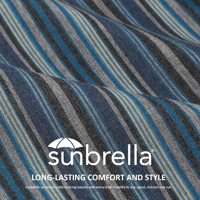 Unimatta Sunbrella Outdoor High Back Chair Cushion Seat Pads, 44 x 21 Inch - Image 2