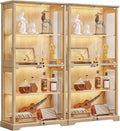 LELELINKY Farmhouse Display Cabinet Set of 2 by LELELINKY