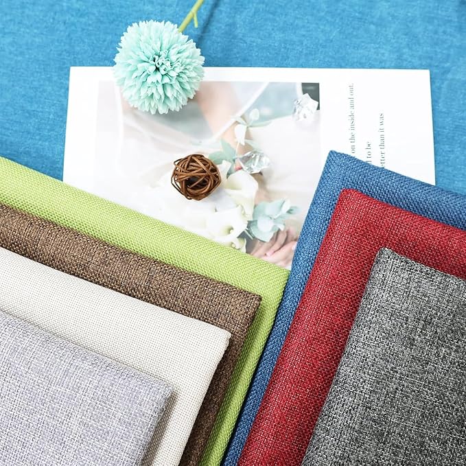 Heavy Linen Fabric 40x57 Inches, 1.2mm Thickness, Plain Solid Color Cloth - Image 4