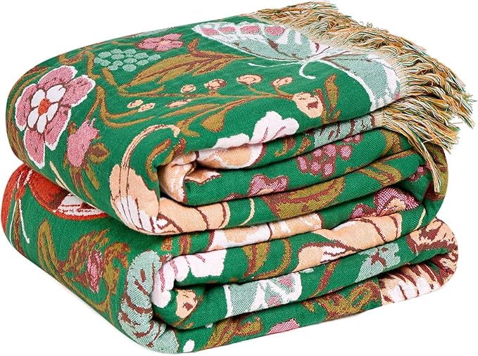 LUTBM Boho Throw Blanket for Bed Cotton Summer Blankets for Bedroom Living Room by LUTBMFindYourFreeSpiritatHome