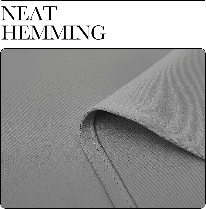 NICETOWN Silver Grey Room Darkening Curtain Panels 102" Long - Image 7