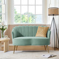 HULALA HOME Modern Velvet Loveseat Sofa by HULALAHOME