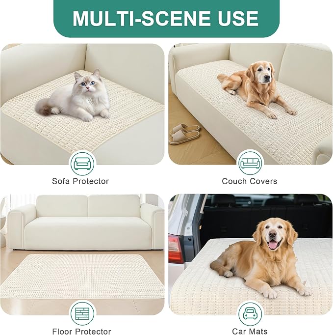 Foxdecor Couch Cover Sofa Cover Washable, Dog Bed Cover Couch Covers - Image 5