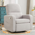 Swivel Rocker Recliner, Oversized Teddy Manual Nursery Glider Rocking Recliner by Aemeios