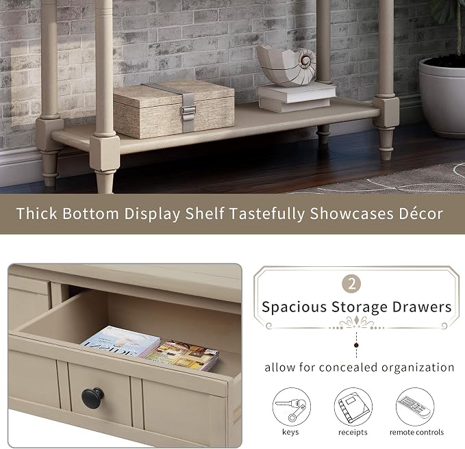 Harper & Bright Designs TREXM Daisy Series Console Table Traditional Design - Image 5