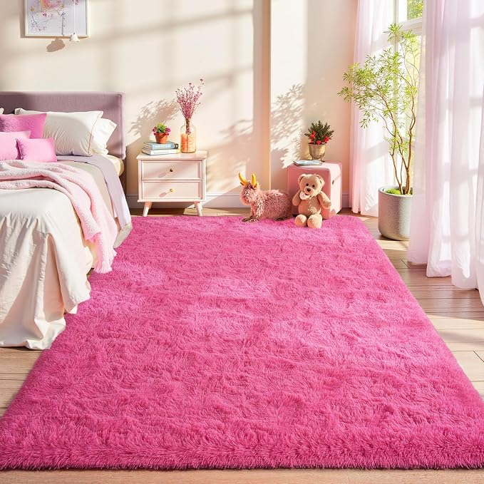 LOCHAS Ultra Soft Indoor Modern Area Rugs Fluffy Living Room Carpets - Image 3