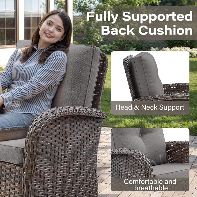 Belord Grand 13 Pieces Outdoor Patio Furniture Set - Image 5