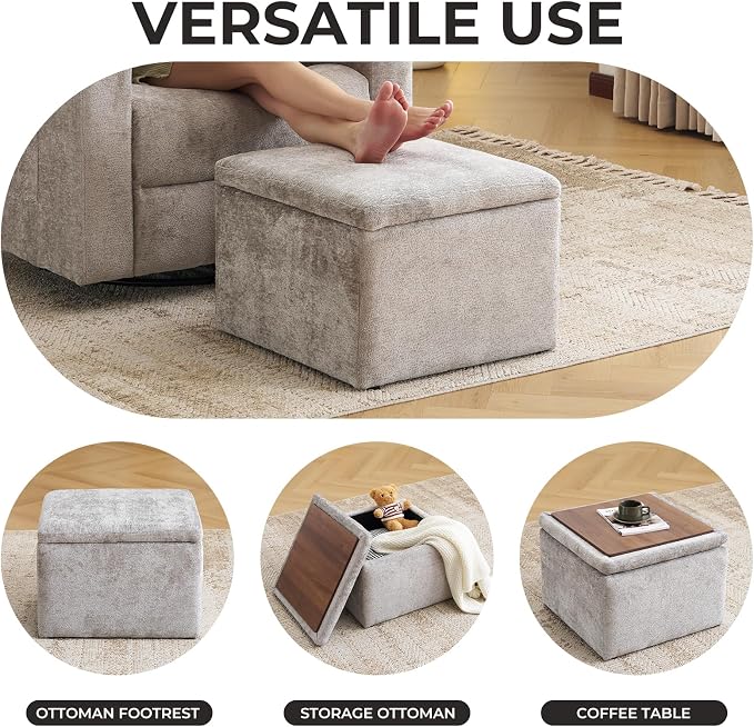 Oversized Power Recliner Chair Swivel Glider - Image 6