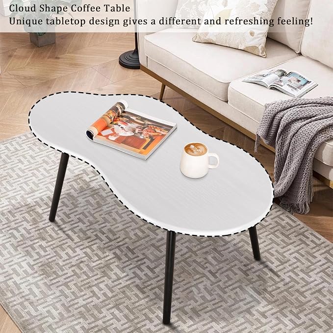 Small Coffee Table Cloud Shaped Irregular Center Table - Image 4
